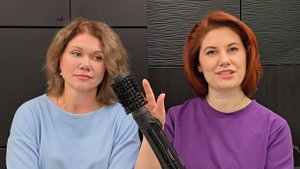 Выпрямление волос фен-щеткой