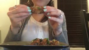 April ASMR Collaboration   Chicken Wings  Teriyaki Wings