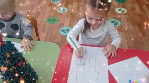Художественная деятельность с детьми младшего возраста.Рисование."Хвойный лес".