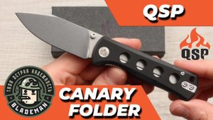 Нож QSP Canary Folder, 14C28N, Black G10 Handle, QS150-A1