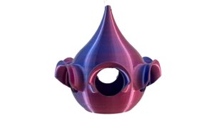 Кормушка для птиц "Ёлочная игрушка" (цвет сине-красный)