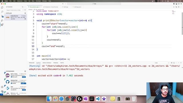 2D Vectors in C++