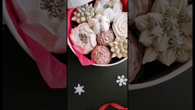 Зимний букет из зефира