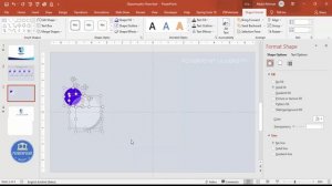 Glassmorphic Flowchart design in PowerPoint. Tutorial No. 866