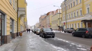 [4k]COLD AND WINDY WALK🥶, walking in Moscow, Russia || Stroll in 4K