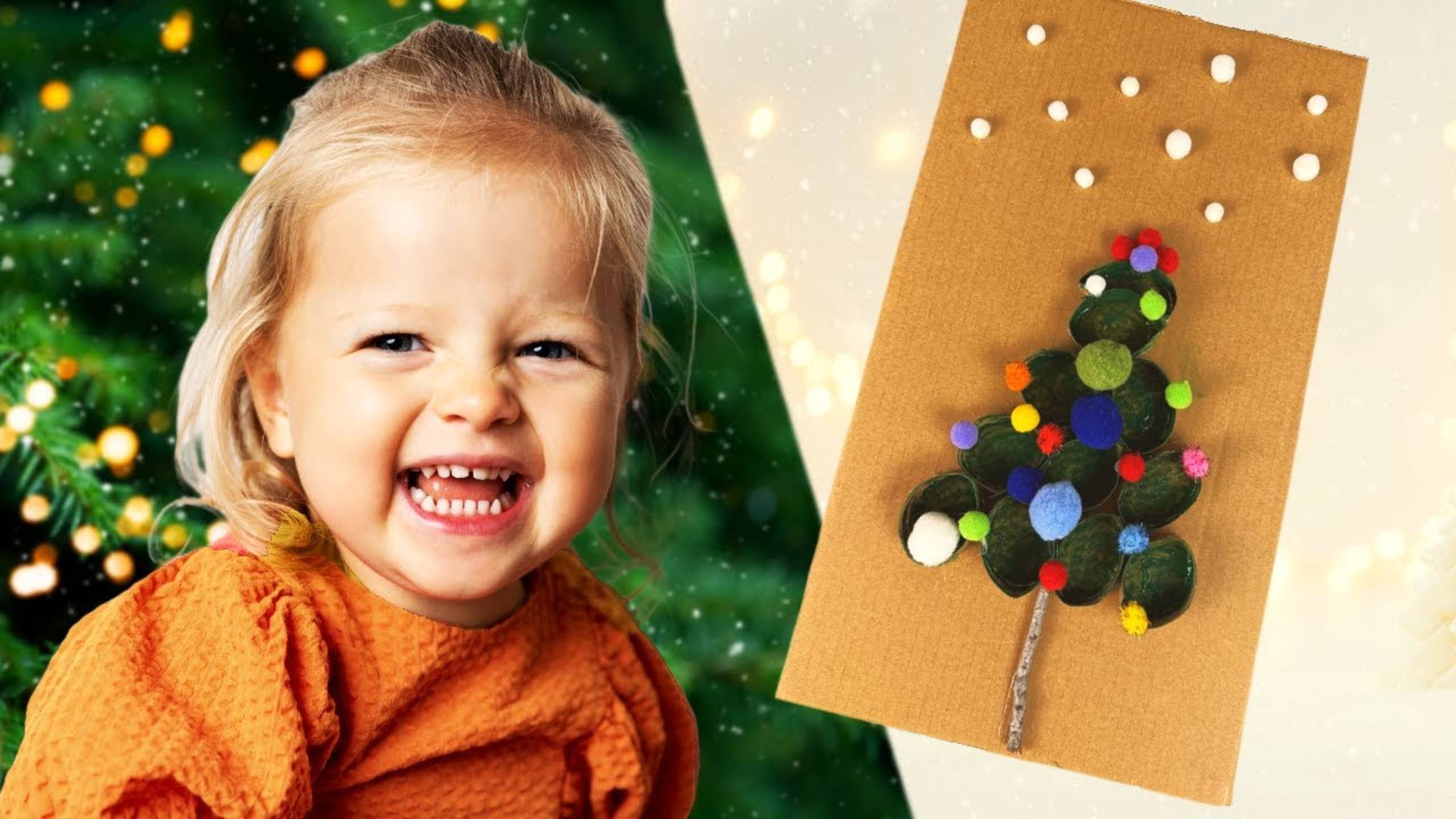 Простые поделки с Анной Марией: новогодняя елочка из картона 🎄 смотреть онлайн