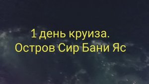 ОАЭ. Круиз по Персидскому заливу. Первый день. о.Сир Бани Яс