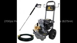 2700psi Pressure Washer by BE w/ Honda Engine (B275HA)