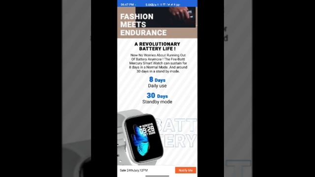 Fire Boltt Mercury Smart Watch Introduce all Specifications. (Hindi) || YT Technology смотреть онлайн
