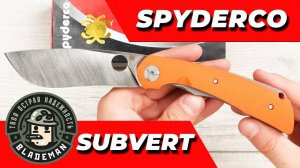 Нож Spyderco Subvert, CPM-S30V, Titanium/G10 Orange, C239GPOR