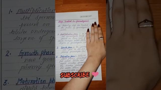 Gametogenesis Process Male and female | Class 12 biology