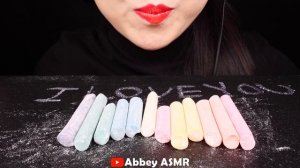 ASMR RAINBOW EDIBLE CHALK (HOMEMADE) FOOD PRANK, CHOCOLATE EATING SOUNDS MUKBANG SCHOOL SUPPLIES  먹