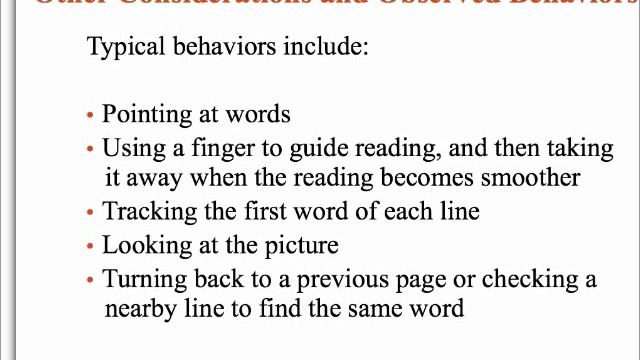Elementary English Language Arts - Running Records