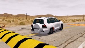 Краш-тест драйв - BeamNG.drive - испытание автотранспортных средств на дороге! Встреча с препядств