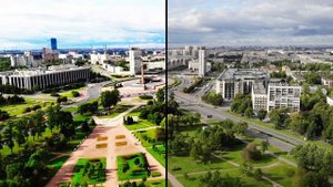 Cравнение LUT (D-Log to Rec709) - без LUT . Mavic air 2019 СПБ