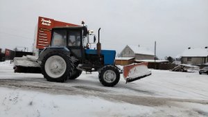 очистка дорог от снега 6 часть