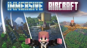 МОД НА ТОПОВЫЕ САМОЛЁТЫ И ВОЗДУШНЫЙ ТРАНСПОРТ В MINECRAFT | Обзор Immersive Aircraft для майнкрафта