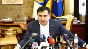 Саакашвили пытается говорить на украинском