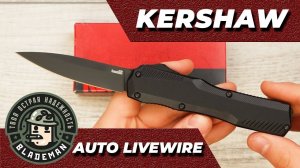 Нож Kershaw Auto Livewire, CPM MagnaCut, Black Aluminum Handle, 9000BLK