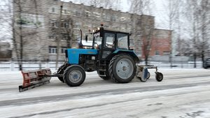 очистка дорог от снега 8 часть