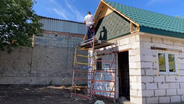 Монтаж мягкой черепицы