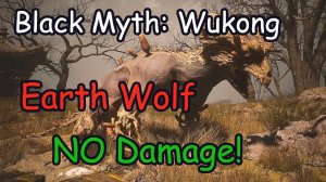 Black Myth Wukong. Boss - Земляной Волк ( No damage )