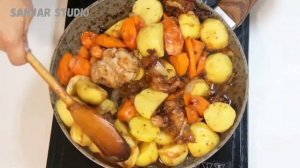 EYG MAZZALI DIMLAMA TAYYORLASH USULI - ГОТОВИМ КАРТОШКА ДИМЛАМА НА СКОВОРОДЕ