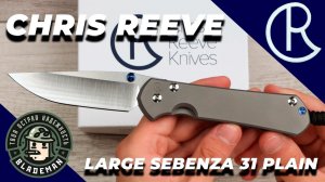 Нож Chris Reeve Large Sebenza 31 Plain, Polished CPM-MagnaCut, Titanium Handle, L31-1016