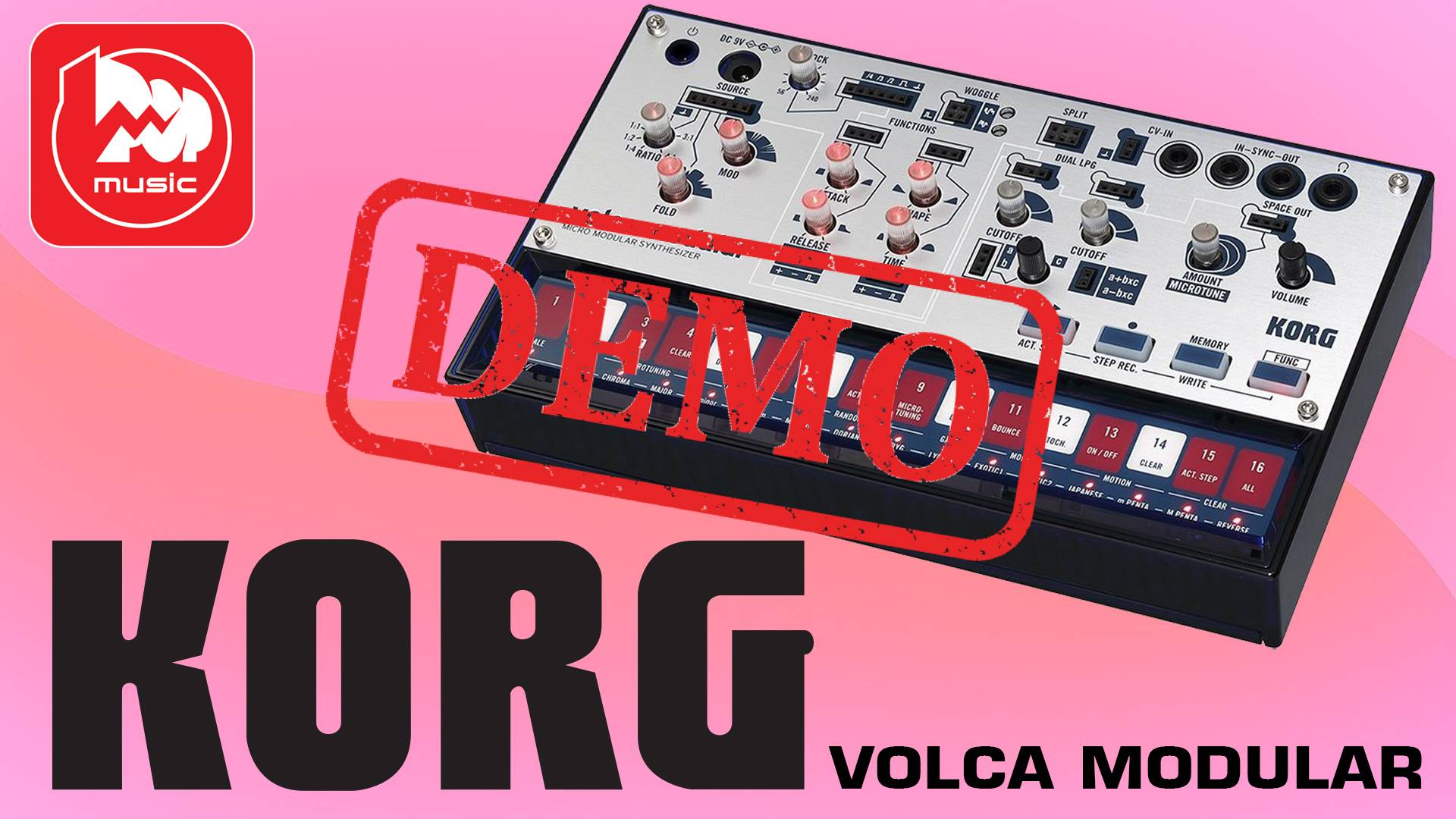 Синтезатор KORG VOLCA MODULAR - демонстрация звучания