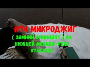 #74 Микроджиг (зимний спиннинг) на нижней Москва-реке 07.01.2022