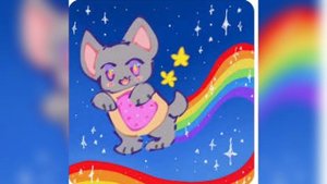 Nyan cat Sparta remix - littleicecream1 - slowed down