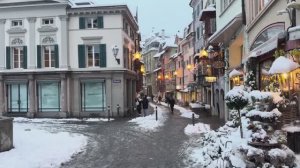Прогулка по Цюриху 4K – откройте для себя магию зимы 🇨🇭