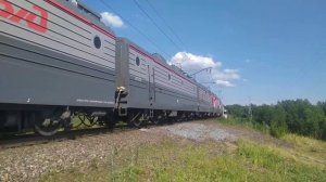 Электровоз ВЛ80Р-1673/1705 со сплоткой электровозов 3ЭС5К,ВЛ80Р и приветливой бригадой