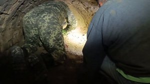 Вскрытое ПОДЗЕМЕЛЬЕ. Замаскированный подземный ход из подвала.