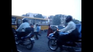 Перекресток в Индии....