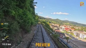 Блайбург - Марибор (ж/д долины Драва - Австрия, Словения), вид машиниста в формате 4K 60 fps UHD