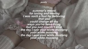 white mustang - lana del rey [speed up] lyrics