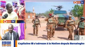Le Capitaine IB s'adresse à la Nation depuis Barsalogho