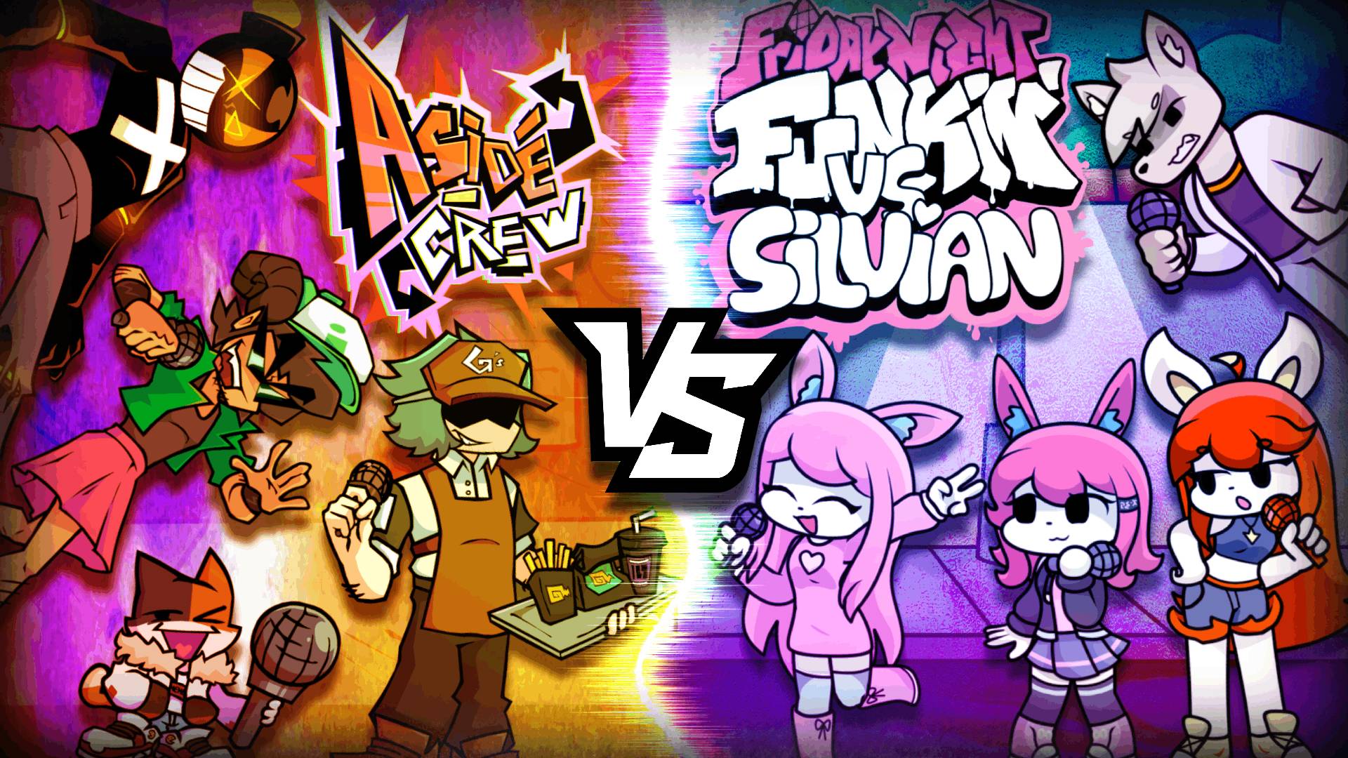 😘 ꧁༺милые песенки ༻꧂ 😘 VS 💥 КРУТЫЕ РЕМИКСЫ 💥 | Funkin Aside VS Silvian The Bunny