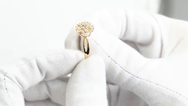 Золотое кольцо с цирконием арт. 101221.10.19 смотреть онлайн