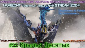 Horizon 2 запретный запад RustikStalkerDron Stream Стрим 2024 прохождение #22 Крылья Десятых