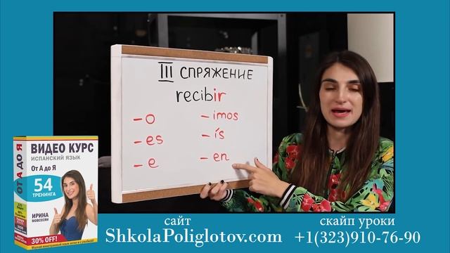 4. ИСПАНСКИЕ ГЛАГОЛЫ - 3 СПРЯЖЕНИЕ. ИСПАНСКИЙ ДЛЯ НАЧИНАЮЩИХ. ИРИНА МОВСЕСЯН.
