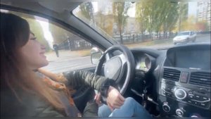 Первое занятие по вождению. Город.