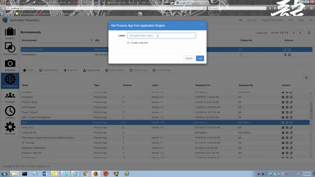 SBM   Get a process App from the SBM application engine