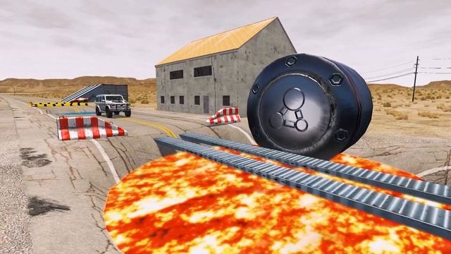 Симулятор BeamNG Drive - Опасное вождение и автомобильные аварии