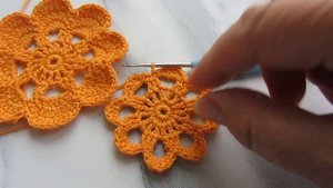 Мотивы для ирландского кружева  Вяжем по фото  Очень простой цветок. Вязание для начинающих.