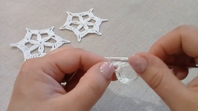 Зірочка гачком, всього лиш 2 рядочки. Різдвяний декор. Super Beautiful Crochet Knitting Model