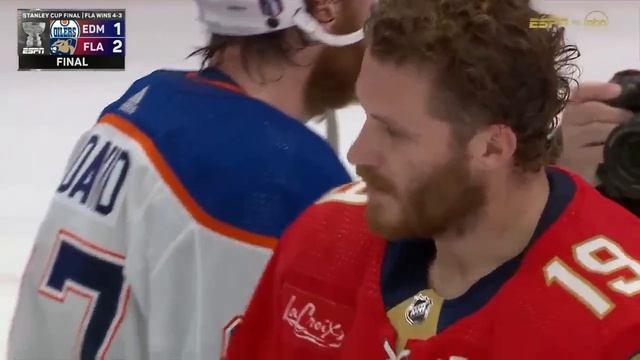 Полная концовка 7-го матча Флорида - Эдмонтон. Версия ESPN 25 06 2024 ФИНАЛ КУБКА СТЭНЛИ