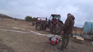 Про синюю бочку или самое первое испытание нашей системы пожаро тушения.
