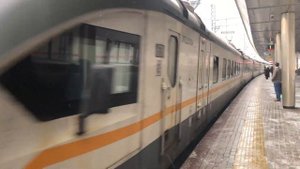 ЭП2Д-0004 ЦППК Перекраска Наше Подмосковье На станции Аминьевская